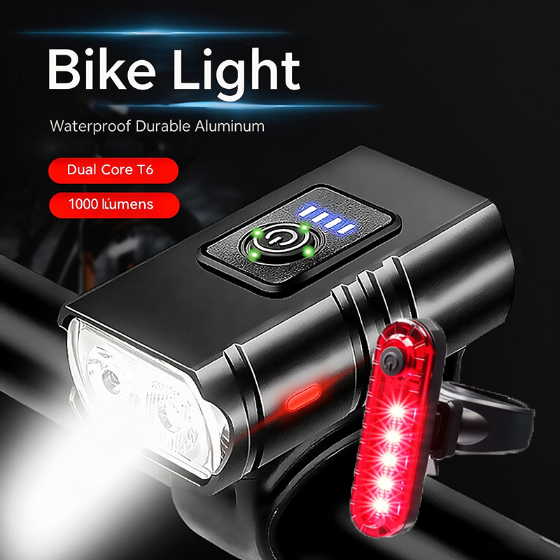 Cycling Gear Charging Station - Luce per Bicicletta Anteriore e Posteriore