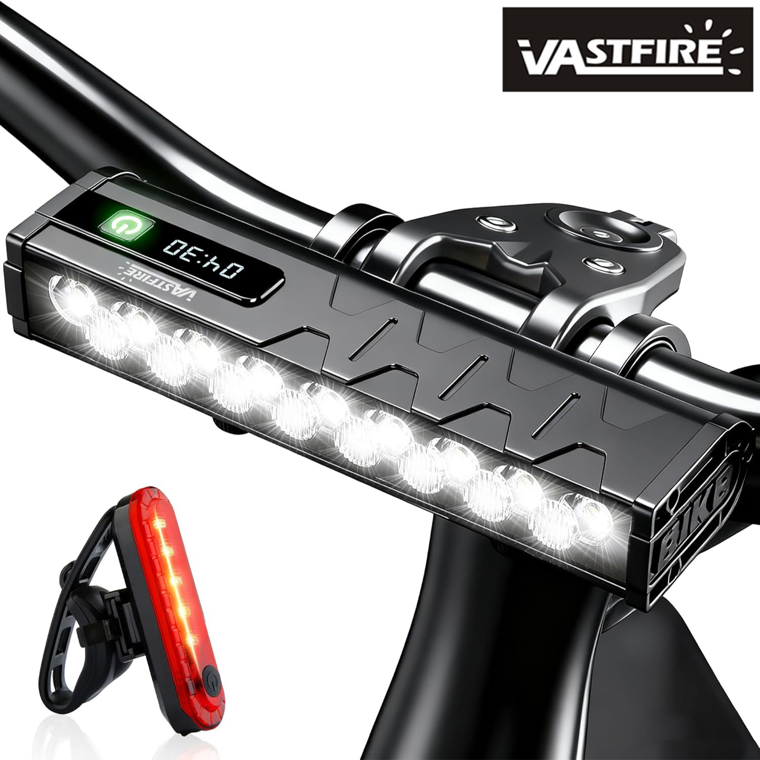 Cycling Gear Charging Station - Vastfire 17 LED Faro e fanale