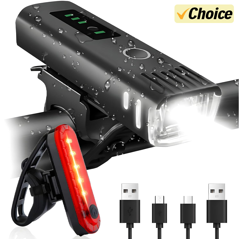 Cycling Gear Charging Station - 1000LM Luce anteriore a LED per