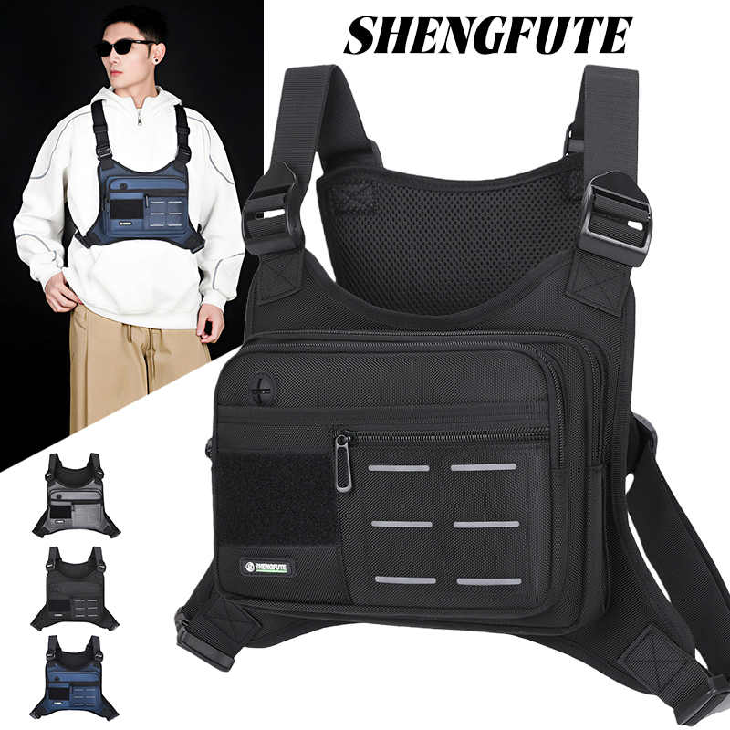Cycling Gear Tote - Borsa Tattica da Petto per Uomo,