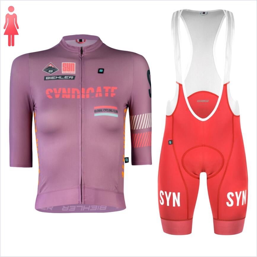 Cycling Gear Women Sale - SYN Purple maglia a maniche corte
