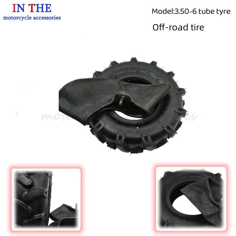 Road Bike Tire - Pneumatico fuoristrada 3.50-6 con camera d'aria