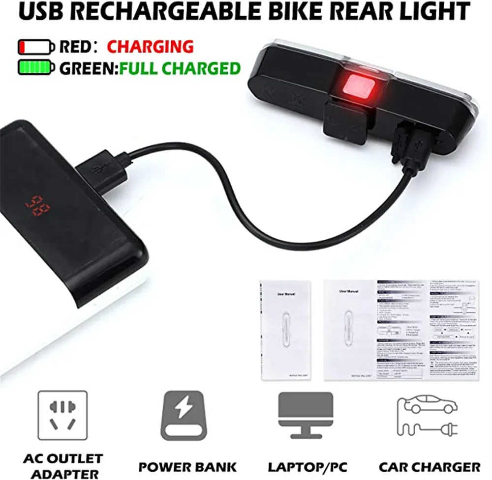 Luce Posteriore LED per Bicicl - Cycling Gear Charging Station recensione e prezzo