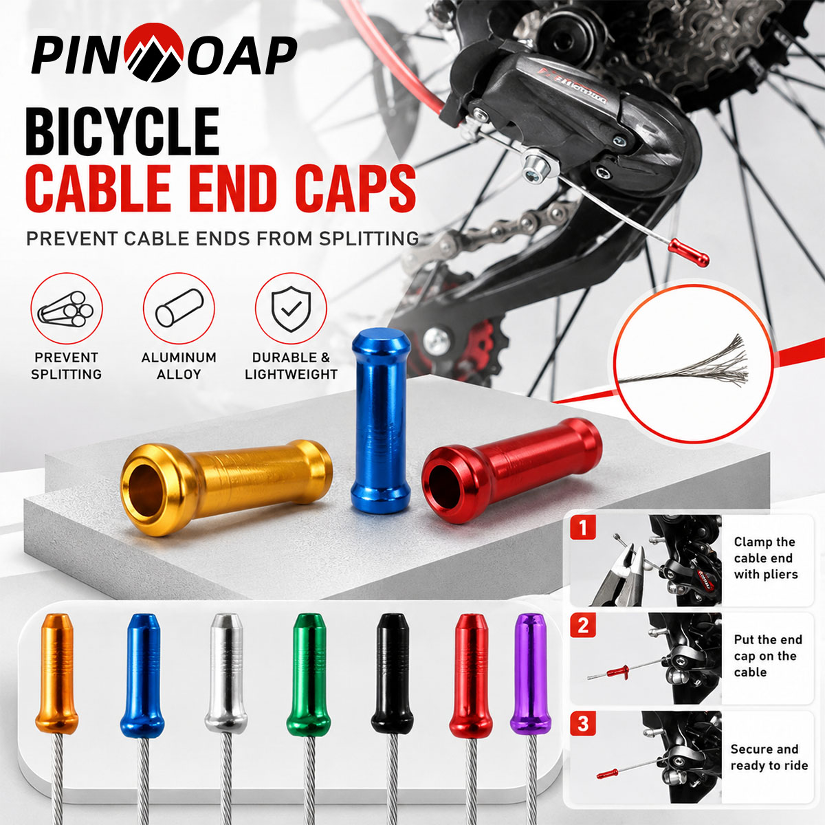 PINMOAP 100 Pezzi Tappi Termin - Cycling Gear Tips recensione e prezzo
