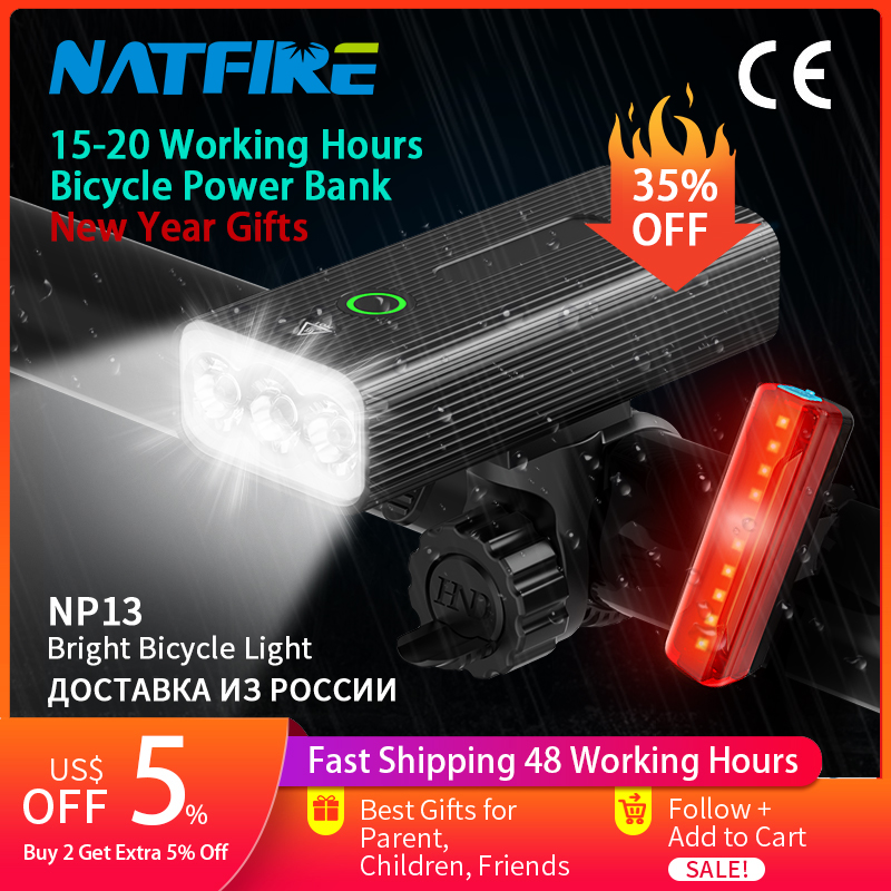 NATFIRE NP13 luce per bici USB - Cycling Gear Charging Station recensione e prezzo