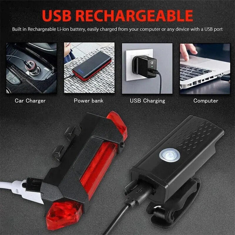Luci anteriori per bici MTB US - Cycling Gear Charging Station recensione e prezzo